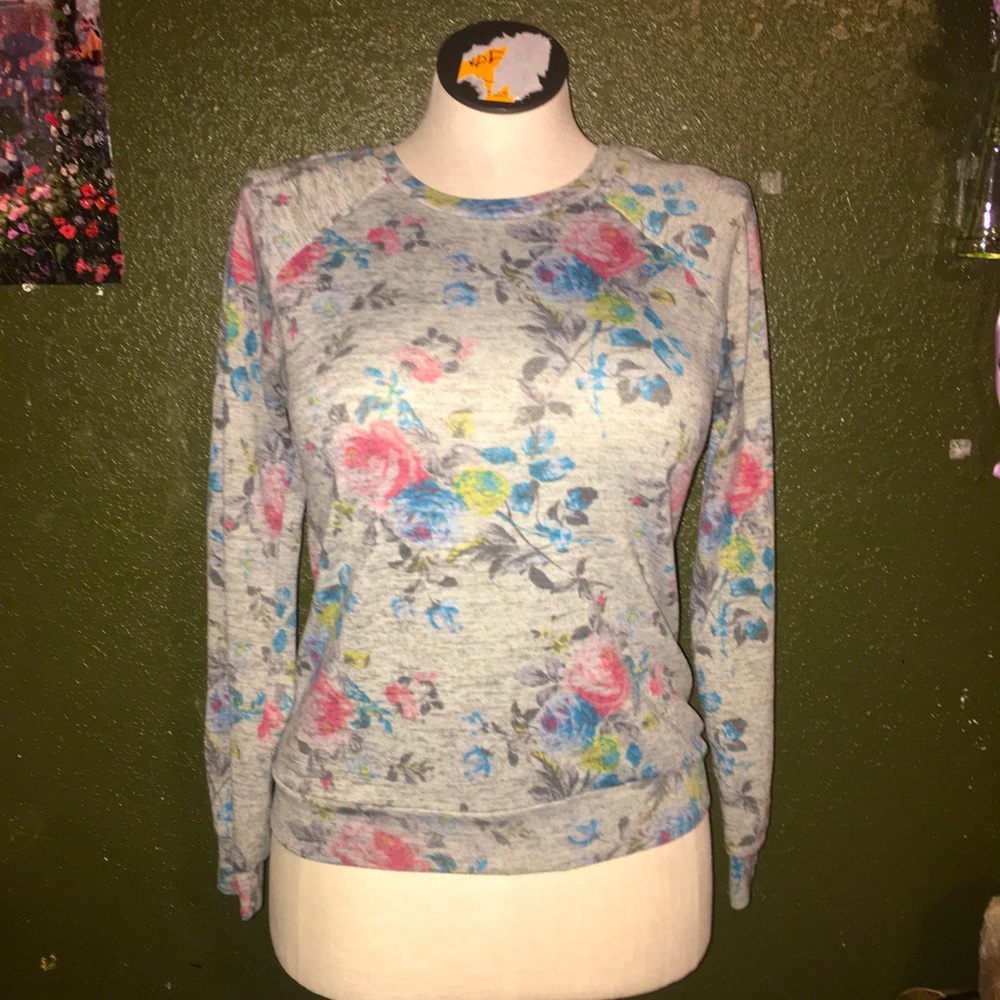 Floral Crew Neck Sweater